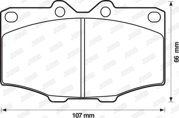 Jurid 572178J - Гальмівні колодки, дискові гальма autocars.com.ua