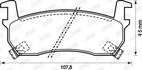 Jurid 572190J - Гальмівні колодки, дискові гальма autocars.com.ua