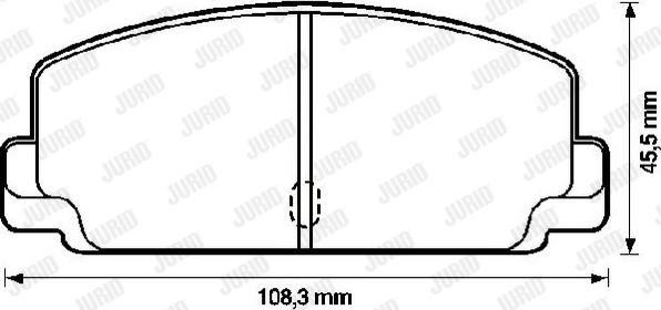 Jurid 572204J - Тормозные колодки, дисковые, комплект autodnr.net