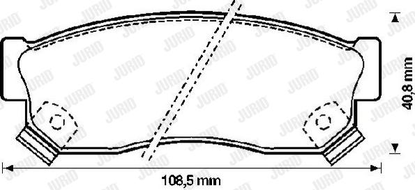 Jurid 572207J - Гальмівні колодки, дискові гальма autocars.com.ua