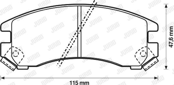 Jurid 572236J - Тормозные колодки, дисковые, комплект avtokuzovplus.com.ua