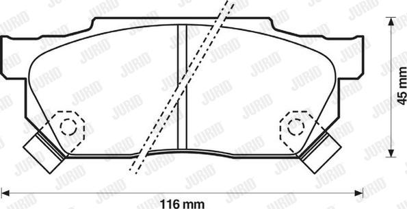 Jurid 572238J - Тормозные колодки, дисковые, комплект avtokuzovplus.com.ua