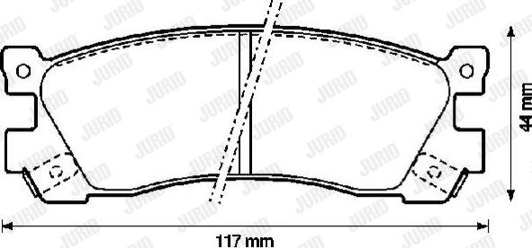 Jurid 572248J - Тормозные колодки, дисковые, комплект avtokuzovplus.com.ua