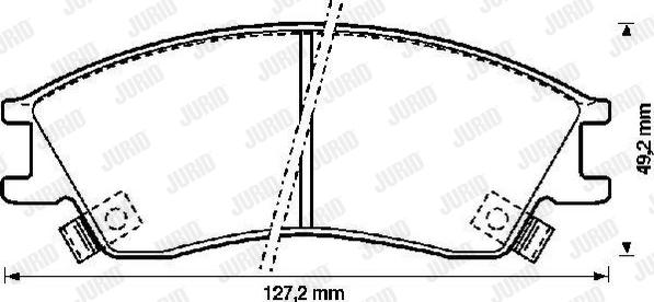 Jurid 572270J - Гальмівні колодки, дискові гальма autocars.com.ua