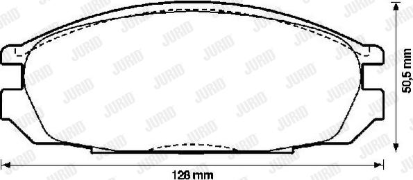 Jurid 572290J - Гальмівні колодки, дискові гальма autocars.com.ua