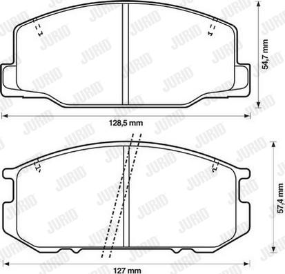 Jurid 572305J - Тормозные колодки, дисковые, комплект avtokuzovplus.com.ua