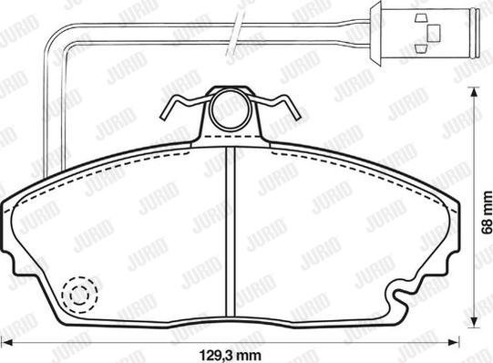 Jurid 572311J - Гальмівні колодки, дискові гальма autocars.com.ua