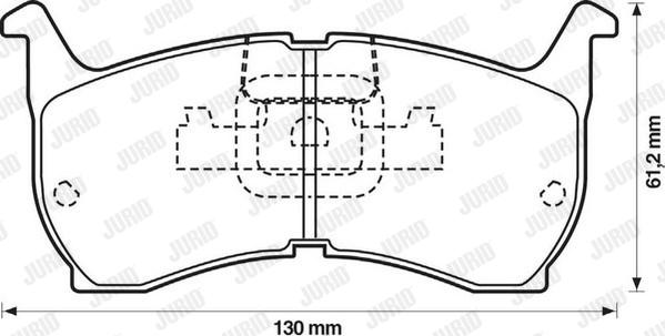 Jurid 572319J - Тормозные колодки, дисковые, комплект avtokuzovplus.com.ua