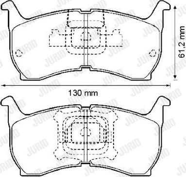 Jurid 572320J - Тормозные колодки, дисковые, комплект avtokuzovplus.com.ua