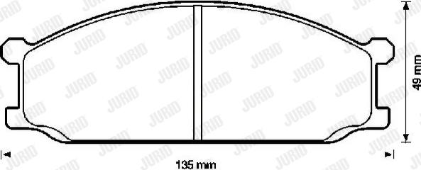 Jurid 572337J - Тормозные колодки, дисковые, комплект autodnr.net