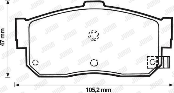 Jurid 572376J - Гальмівні колодки, дискові гальма autocars.com.ua