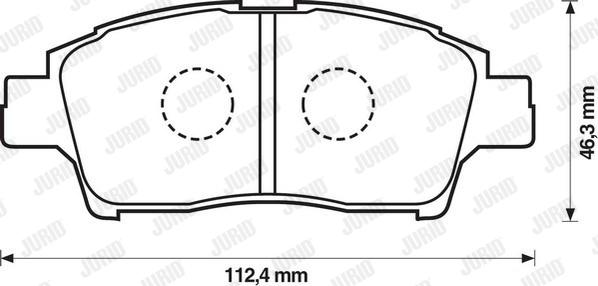 Jurid 572404J - Тормозные колодки, дисковые, комплект avtokuzovplus.com.ua