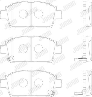 Jurid 572405J - Тормозные колодки, дисковые, комплект avtokuzovplus.com.ua