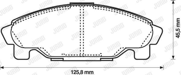 Jurid 572409J - Гальмівні колодки, дискові гальма autocars.com.ua