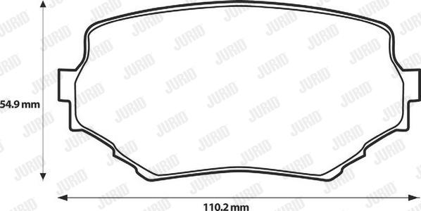 Jurid 572420J - Тормозные колодки, дисковые, комплект autodnr.net