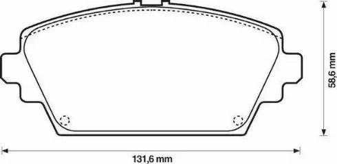 Jurid 572428J-AS - Гальмівні колодки, дискові гальма autocars.com.ua