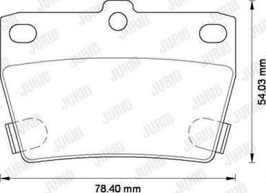 Jurid 572488J - Гальмівні колодки, дискові гальма autocars.com.ua