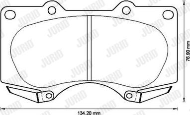 Jurid 572515J - Тормозные колодки, дисковые, комплект autodnr.net