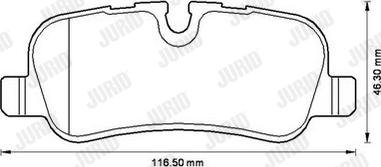 Jurid 572522JC - Тормозные колодки, дисковые, комплект autodnr.net