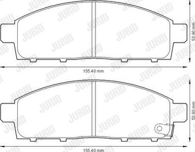 Jurid 572574J - Гальмівні колодки, дискові гальма autocars.com.ua