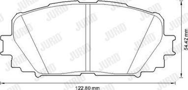 Jurid 572594J - Тормозные колодки, дисковые, комплект autodnr.net