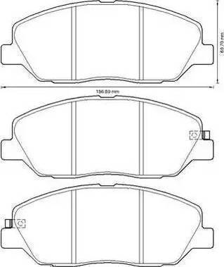 Sangsin Brake SP1194 - Тормозные колодки, дисковые, комплект autodnr.net