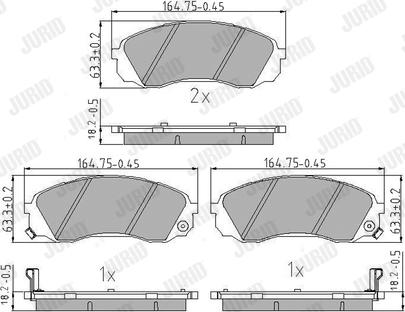 Jurid 572619J - Тормозные колодки, дисковые, комплект avtokuzovplus.com.ua