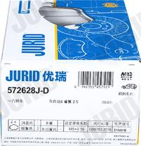 Jurid 572628J-D - Тормозные колодки, дисковые, комплект autodnr.net