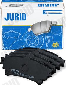 Jurid 572656J-D - Тормозные колодки, дисковые, комплект avtokuzovplus.com.ua