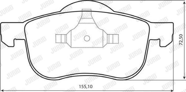 Jurid 573003J - Гальмівні колодки, дискові гальма autocars.com.ua