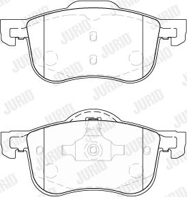 Jurid 573003J - Гальмівні колодки, дискові гальма autocars.com.ua