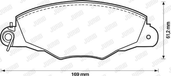 Jurid 573004J - Тормозные колодки, дисковые, комплект autodnr.net