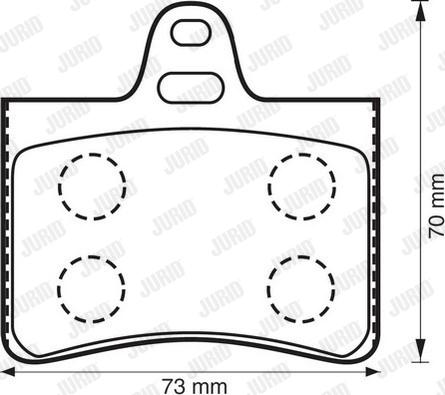 Jurid 573028J - Тормозные колодки, дисковые, комплект autodnr.net