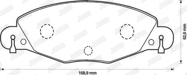 Jurid 573029JC - Тормозные колодки, дисковые, комплект avtokuzovplus.com.ua