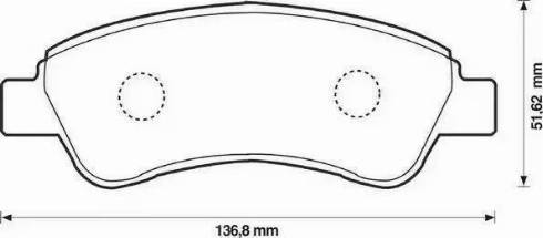 Jurid 573030J-AS - Тормозные колодки, дисковые, комплект avtokuzovplus.com.ua