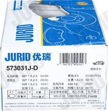 Jurid 573031J-D - Тормозные колодки, дисковые, комплект avtokuzovplus.com.ua