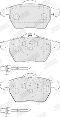 Jurid 573037J - Тормозные колодки, дисковые, комплект autodnr.net