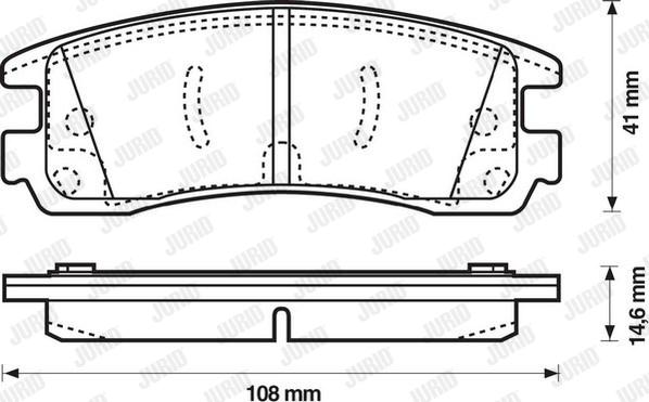 Jurid 573062J - Гальмівні колодки, дискові гальма autocars.com.ua