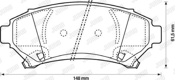 Jurid 573063J - Тормозные колодки, дисковые, комплект avtokuzovplus.com.ua