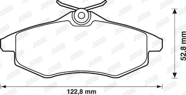 Jurid 573083JC - Тормозные колодки, дисковые, комплект avtokuzovplus.com.ua