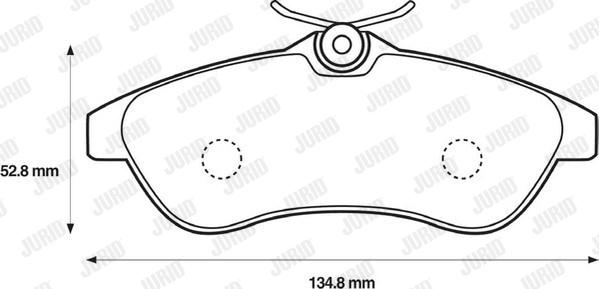 Jurid 573084J - Гальмівні колодки, дискові гальма autocars.com.ua