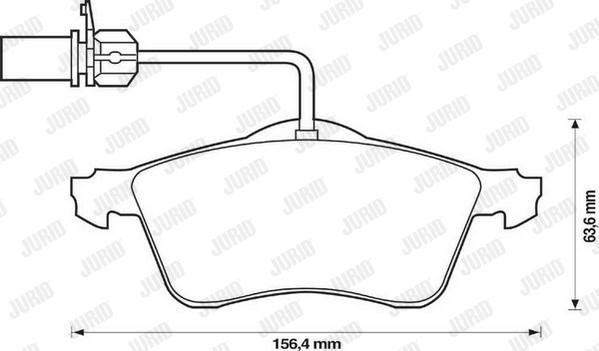 Jurid 573106J - Гальмівні колодки, дискові гальма autocars.com.ua