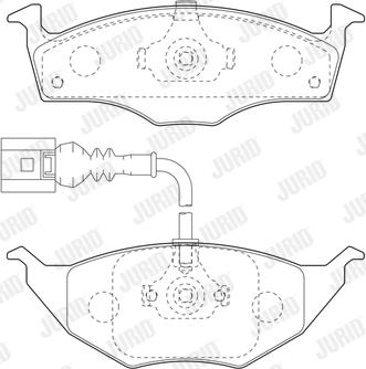 Jurid 573126J - Тормозные колодки, дисковые, комплект autodnr.net