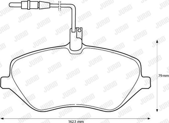 Jurid 573131JC - Тормозные колодки, дисковые, комплект avtokuzovplus.com.ua