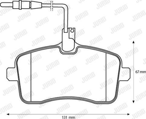 Jurid 573132JC - Тормозные колодки, дисковые, комплект avtokuzovplus.com.ua