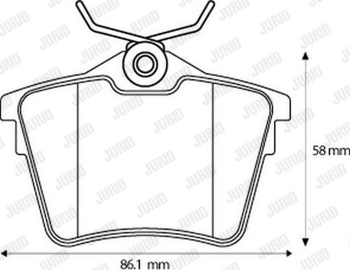 Jurid 573133J - Тормозные колодки, дисковые, комплект avtokuzovplus.com.ua