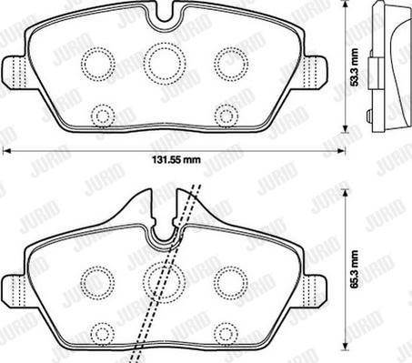 Jurid 573137D - Тормозные колодки, дисковые, комплект avtokuzovplus.com.ua