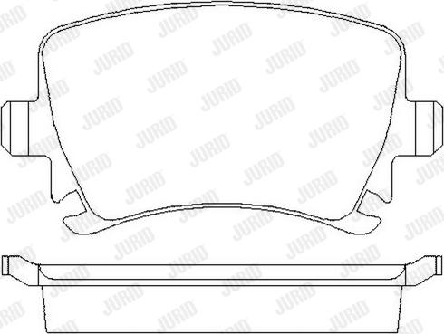 Jurid 573158JC - Тормозные колодки, дисковые, комплект autodnr.net