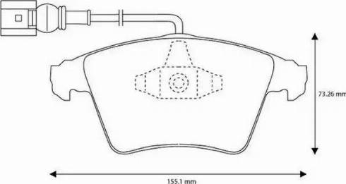 Jurid 573159J-AS - Гальмівні колодки, дискові гальма autocars.com.ua