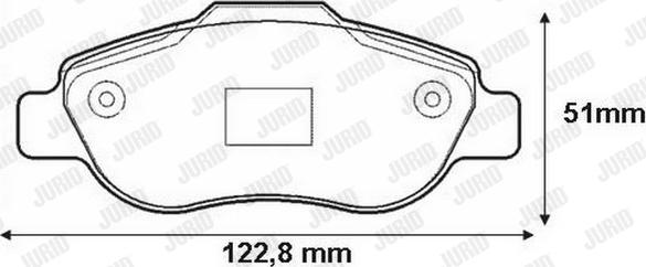 Jurid 573168J - Тормозные колодки, дисковые, комплект avtokuzovplus.com.ua